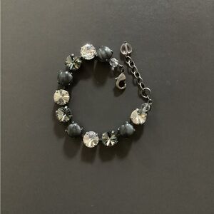 Sabika “black diamond” and crystal bracelet